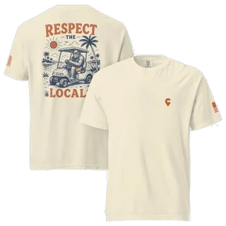 Respect the Locals Bigfoot Tee BACK GRAPHIC
